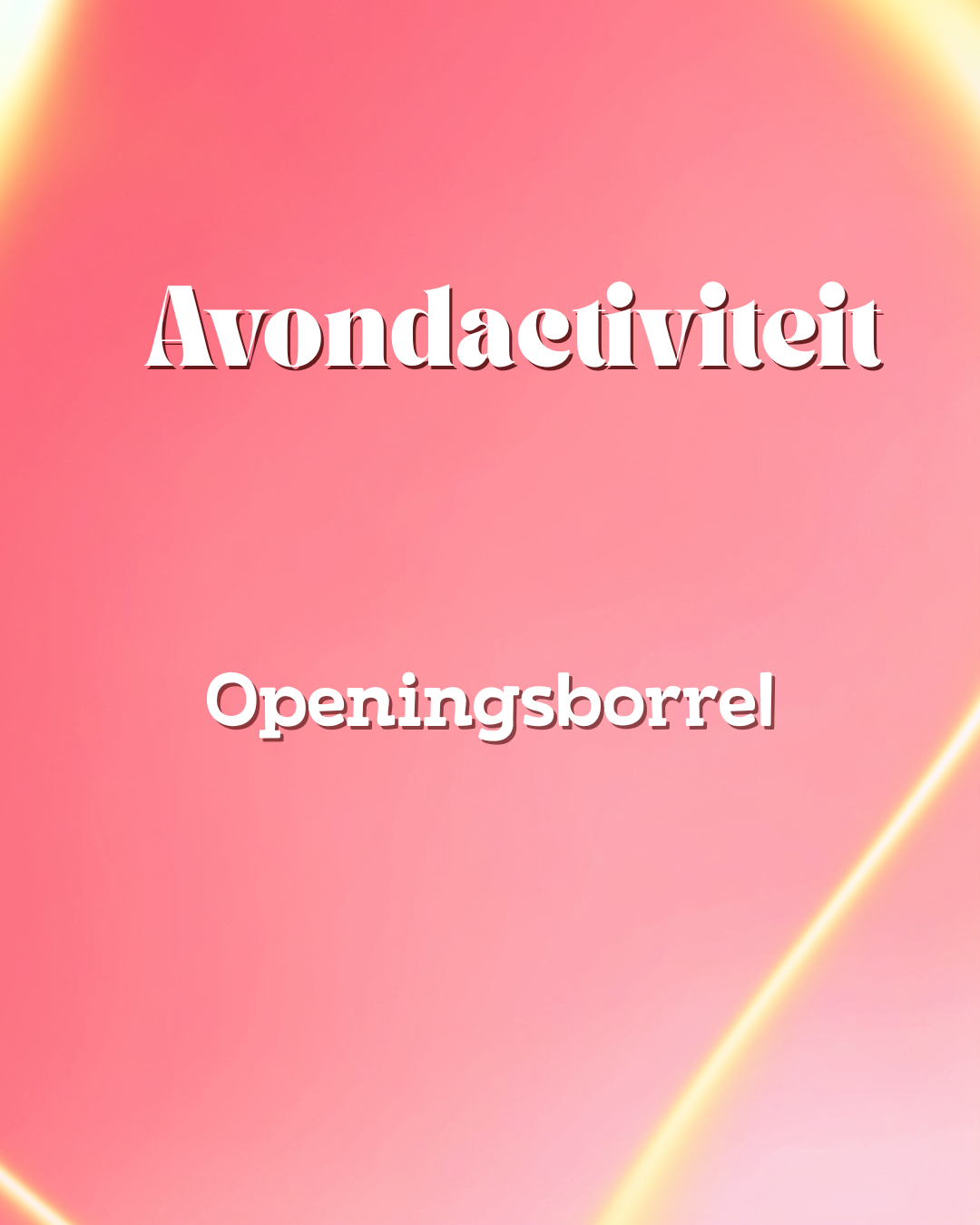 Openingsborrel lustrum